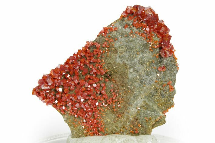 Glittering Ruby Red Vanadinite Crystals - Arizona #361539